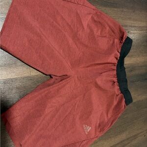 Adidas Men's Athletic Shorts in Red and Black